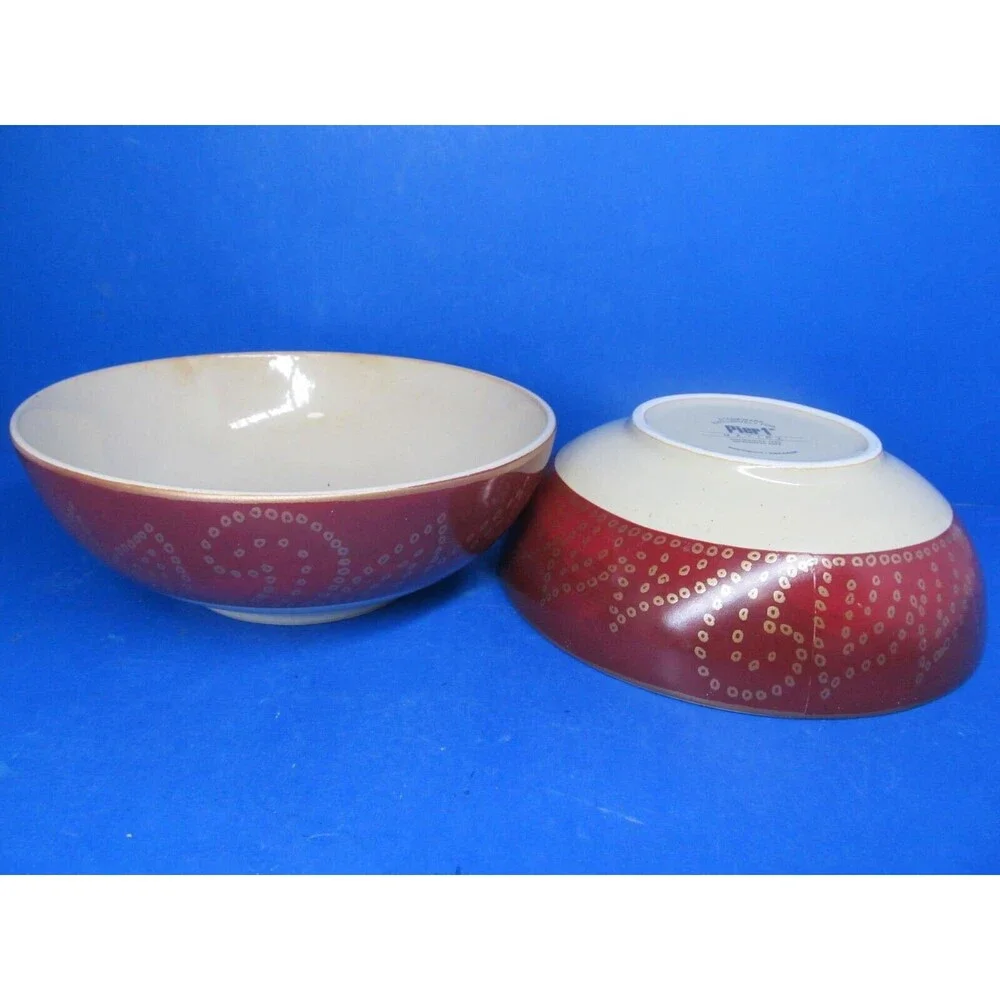 Pier 1 Imports Matira Set Of 2 Red Yellow 6 3/4